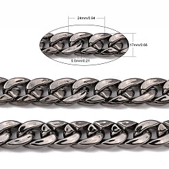 3.28 Feet CCB Plastic Twisted Chains Curb Chain&nbsp;X-CHAC-A001-K16