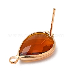 Brass Stud Earring Findings&nbsp;KK-Q777-28LG