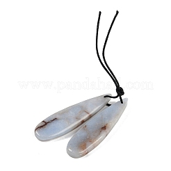 Natural Angelite Pendants&nbsp;G-Q176-01A-03
