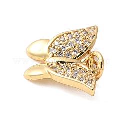 Brass Micro Pave Cubic Zirconia Pendants&nbsp;KK-D357-07A-G