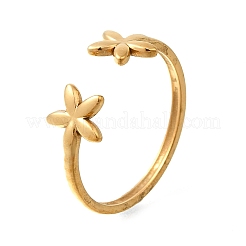 304 Stainless Steel Open Cuff Rings&nbsp;RJEW-M072-10G