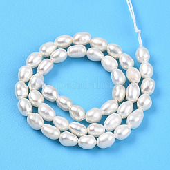 Natural Cultured Freshwater Pearl Beads Strands&nbsp;PEAR-N012-03Q-01