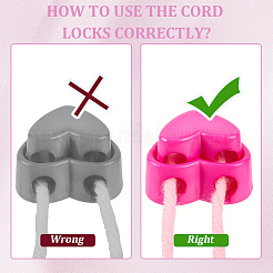 100Pcs 10 Colors Plastic Cord Locks&nbsp;FIND-SP0005-12