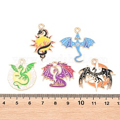 10Pcs Alloy Enamel Pendants&nbsp;ENAM-P268-01G