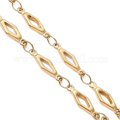 4MM 304 Stainless Steel Rhombus Link Chain Bracelet Making&nbsp;AJEW-JB01428