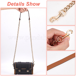 Zinc Alloy Curb Chain Crossbody Bag Straps&nbsp;DIY-WH0430-124A