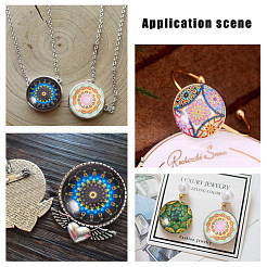 Printed Picture Glass Cabochons&nbsp;GGLA-PH0005-25mm-002