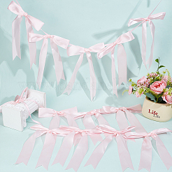 Polyester Bowknot Hanging Banner&nbsp;OFST-WH0004-121B