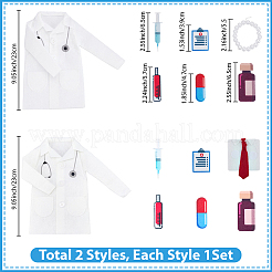 2Sets 2 Styles Felt Wine Bottle Cover Bag Decoration & Findings&nbsp;AJEW-CP0011-83