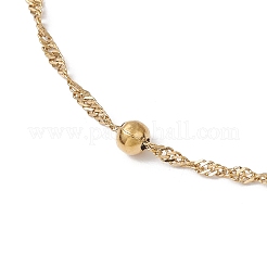 304 Stainless Steel Singapore Chain Anklets&nbsp;AJEW-AN00645