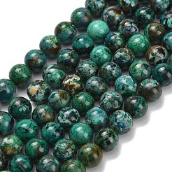 Natural Chrysocolla Beads Strands&nbsp;G-L642-B12-8mm