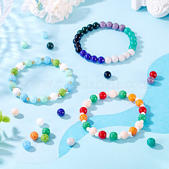 375Pcs 15 Colors Opaque Solid Color Glass Beads&nbsp;GLAA-TA0003-26