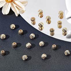 100Pcs Brass Grooved Beads&nbsp;KK-BBC0003-83