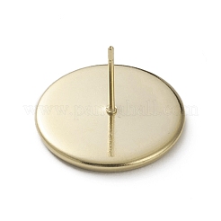 Brass Stud Earring Settings&nbsp;KK-L205-13G-E