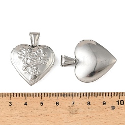 316 Stainless Steel Locket Pendants&nbsp;STAS-K321-13P