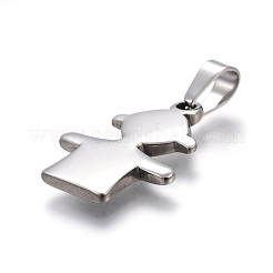 Tarnish Resistant 304 Stainless Steel Pendants&nbsp;STAS-I096-22G