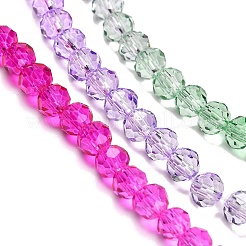 Transparent Painted Glass Beads Strands&nbsp;X1-DGLA-A034-T3mm-A06