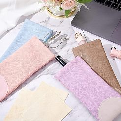 4Pcs PU Imitation Leather Glasses Case&nbsp;AJEW-NB0003-33