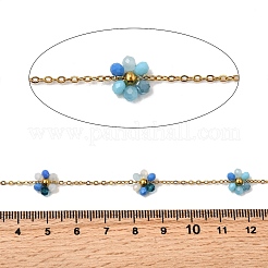 304 Stainless Steel Flower Link Chains&nbsp;CHS-H113-01G-05