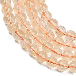 Natural Citrine Beads Strands&nbsp;GG-CBACB71-03-6mm