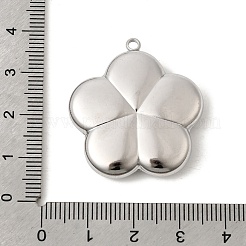 304 Stainless Steel Pendants&nbsp;STAS-B128-06P-01