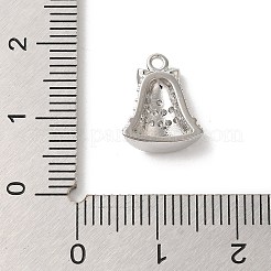 Brass Micro Pave Cubic Zirconia Charms&nbsp;KK-P278-09P