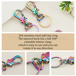 10Pcs Flower Zinc Alloy Swivel Clasps&nbsp;FIND-PH0009-02