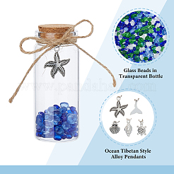 Glass Bead in Transparent Glass Bottle Display Decorations&nbsp;AJEW-AB00172