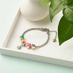 304 Stainless Steel European Round Snake Chains Bracelets for Women&nbsp;BJEW-JB07492