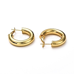 Brass Hoop Earrings&nbsp;LS-EJEW-H121-02G