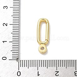 Brass Pave Clear Cubic Zirconia Spring Gate Rings&nbsp;KK-A273-19G