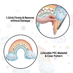 Translucent PVC Self Adhesive Wall Stickers&nbsp;STIC-WH0015-365