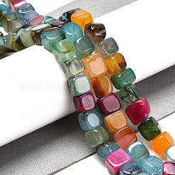 Natural Dragon Veins Agate Beads Strands&nbsp;G-NH0018-A02-01