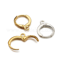 Brass Hoop Earring Findings&nbsp;KK-TA0008-03-NF