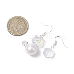 Glass Beads Dangle Earrings&nbsp;EJEW-JE06316