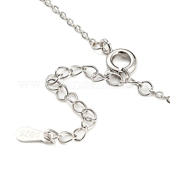 Magnetic Folding Twist Ring Cubic Zirconia Pendant Necklace&nbsp;NJEW-F316-03P