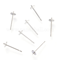 Non-Tarnish 304 Stainless Steel Stud Earring Findings&nbsp;STAS-H143-15A-P