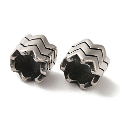 304 Stainless Steel European Beads&nbsp;STAS-A080-30AS