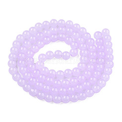 Imitation Jade Glass Beads Strands&nbsp;DGLA-S076-8mm-27-01