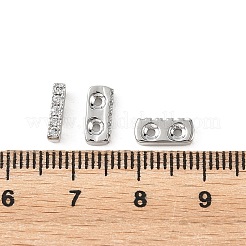 SHEGRACE Brass Micro Pave Clear Cubic Zirconia Multi-Strands Links&nbsp;XGRQ5S005-849-P
