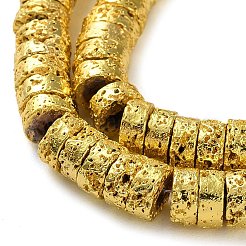 Electroplated Natural Lava Rock Beads Strands&nbsp;G-I360-A01-01