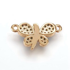 Brass Cubic Zirconia Links&nbsp;ZIRC-K070-12G