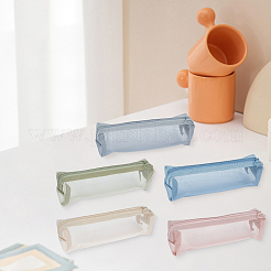 5Pcs 5 Colors Nylon Mesh Pen Pencil Case&nbsp;ABAG-GF0001-54