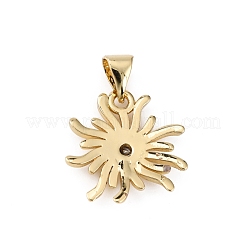 Brass Micro Pave Clear Cubic Zirconia Pendants&nbsp;KK-WH0035-75