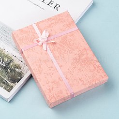 Jewelry Cardboard Boxes with Flower(Color Random Delivery) and Sponge Inside&nbsp;LS-CBOX-R023-4