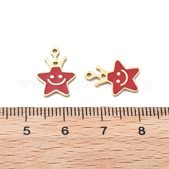 304 Stainless Steel Enamel Charms&nbsp;STAS-M111-17G