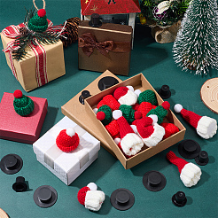 32Pcs 6 Styles Plastic & Wool Yarn Hats&nbsp;AJEW-SP0004-08
