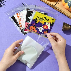 100Pcs 10 Colors Halloween Theme Plastic Bakeware Bag&nbsp;OPP-YW0001-05