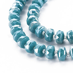 Electroplate Glass Beads Strands&nbsp;EGLA-N041-009