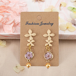 200Pcs Kraft Paper Earring Display Cards&nbsp;CDIS-SP0001-17